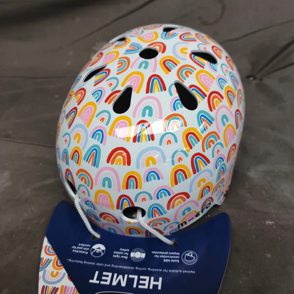 MICRO CHILDRENS RAINBOW PRINT HELMET – SIZE S (48-54 CM)