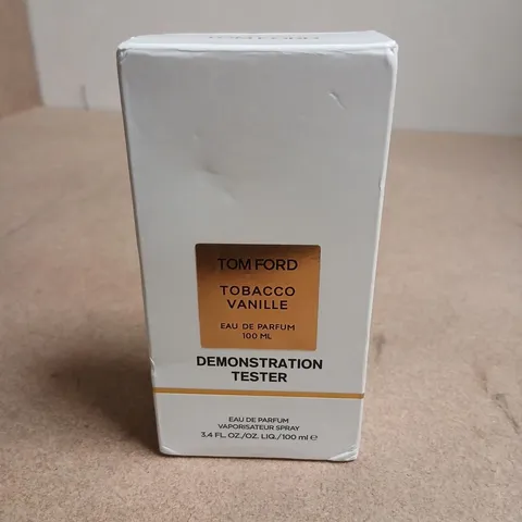 BOXED TOM FORD TOBACCO VANILLE EAU DE PARFUM 100ML DEMONSTRATION TESTER