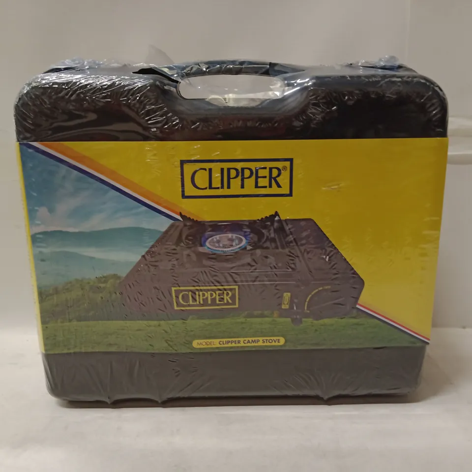 CLIPPER CAMP STOVE – PORTABLE BUTANE COOKER, BOXED