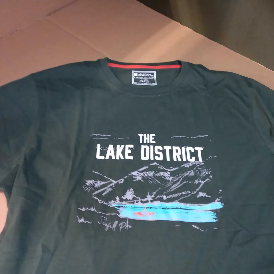 MOUNTAIN WAREHOUSE SLOGAN/KHAKI TEE - XL