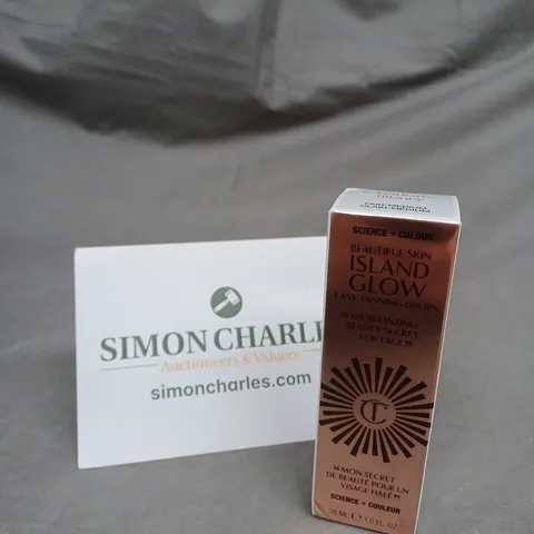 BOXED AND SEALED CHARLOTTE TILBURY | BEAUTIFUL SKIN ISLAND GLOW EASY TANNING DROPS | FAIR - MEDIUM