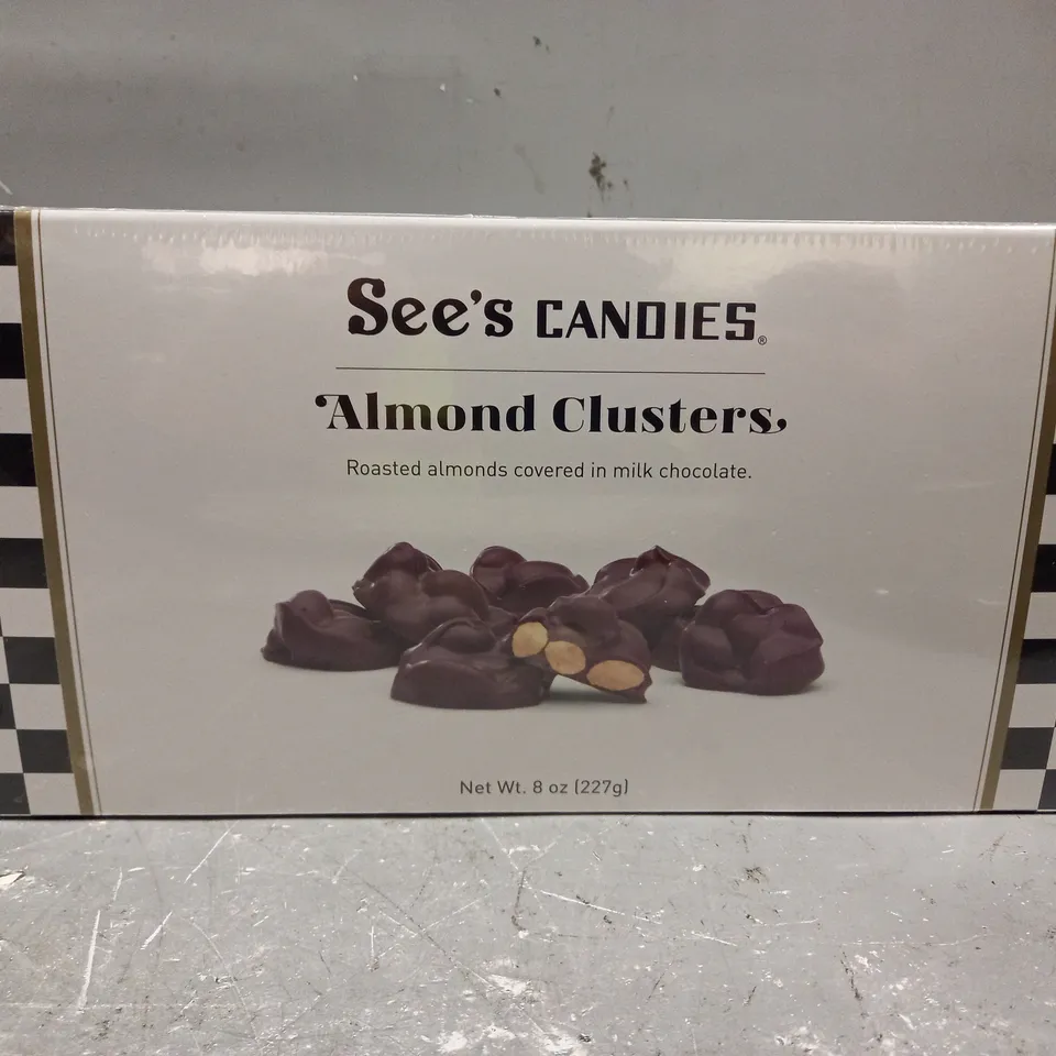 SEALED SEE'S CANDIES ALMOND CLUSTERS - 227G