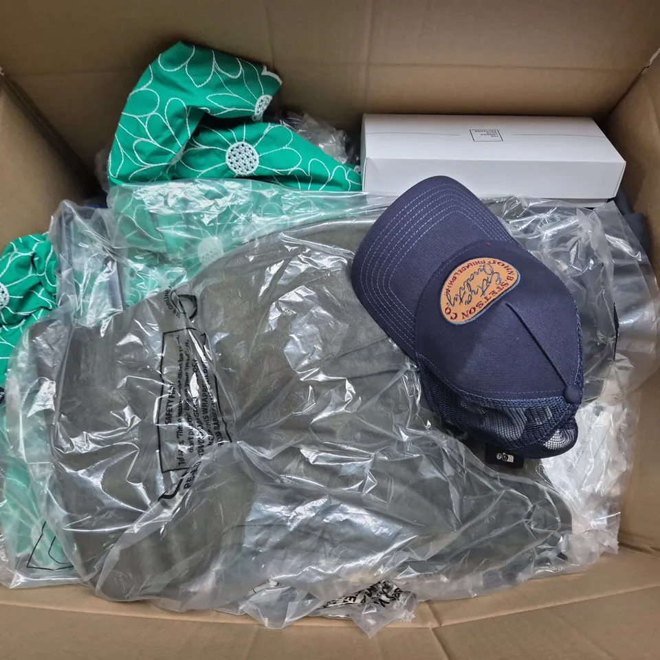 APPROXIMATELY 25 ASSORTED CLOTHING AND FASHION PRODUCTS IN VARIOUS STYLES AND SIZES - COLLECTION ONLY