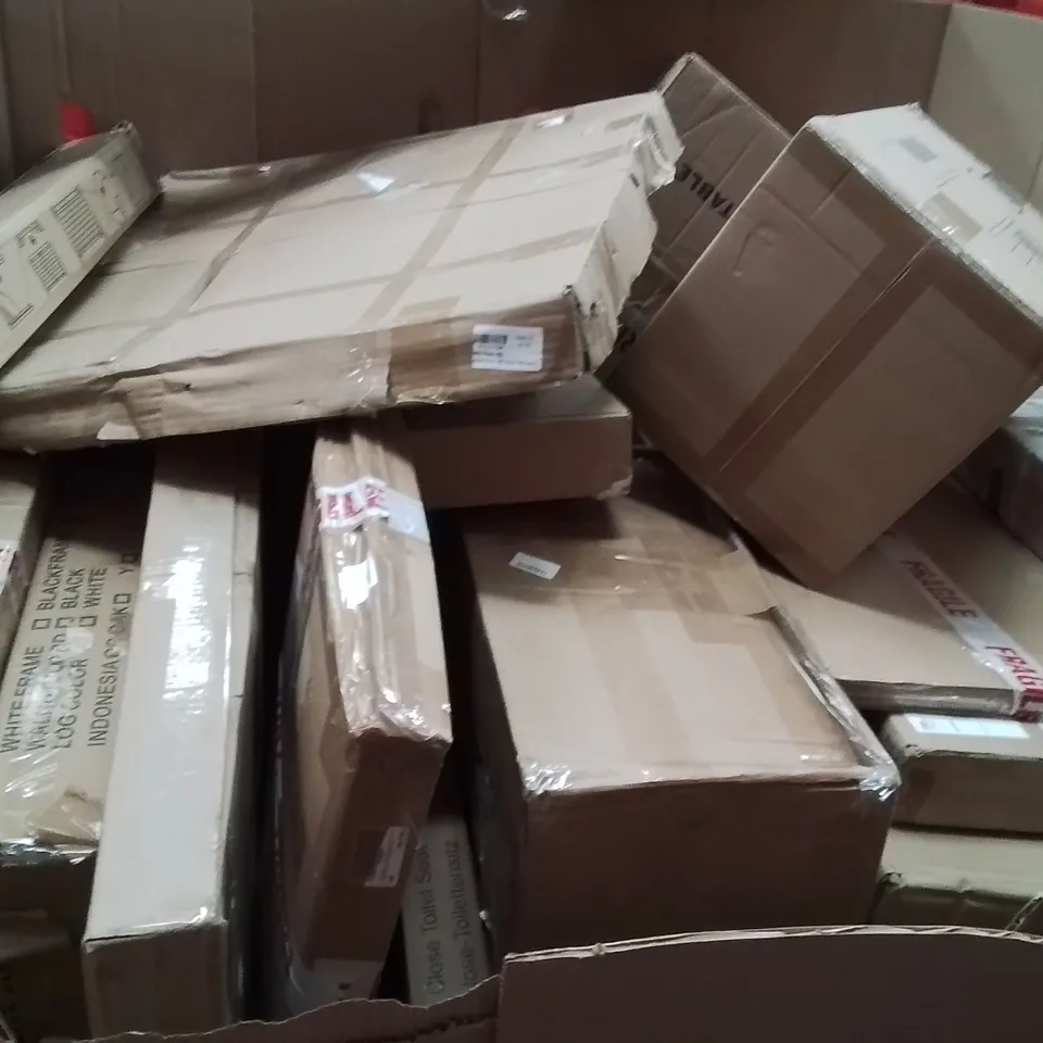 PALLET OF ASSORTED HOUSEHOLD GOODS AND PRODUCTS TO INCLUDE;AIR COOLER,RETRACTABLE GATE,PHOTO FRAME