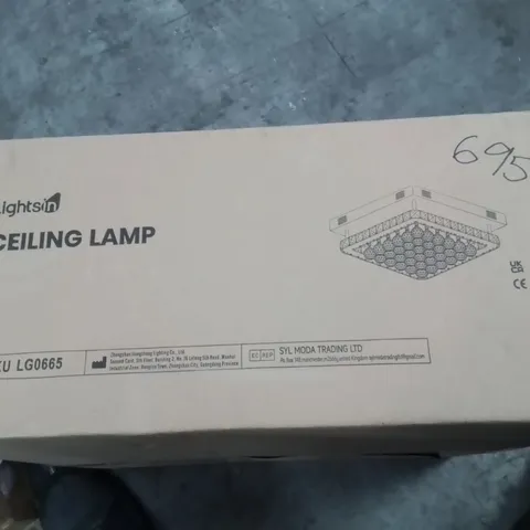 BOXED MARMIE 1-LIGHT 40CM DIMMABLE CRYSTAL CEILING LIGHT