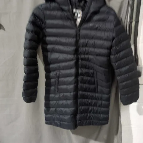 Mountain Warehouse Kids' Padded Hooded Jacket – Black, 13 Yrs