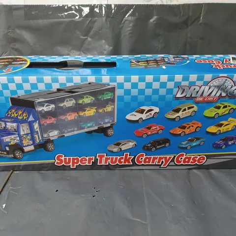 DRIVING DIE-CAST SUPER TRUCK CARRY CASE WITH CARS 