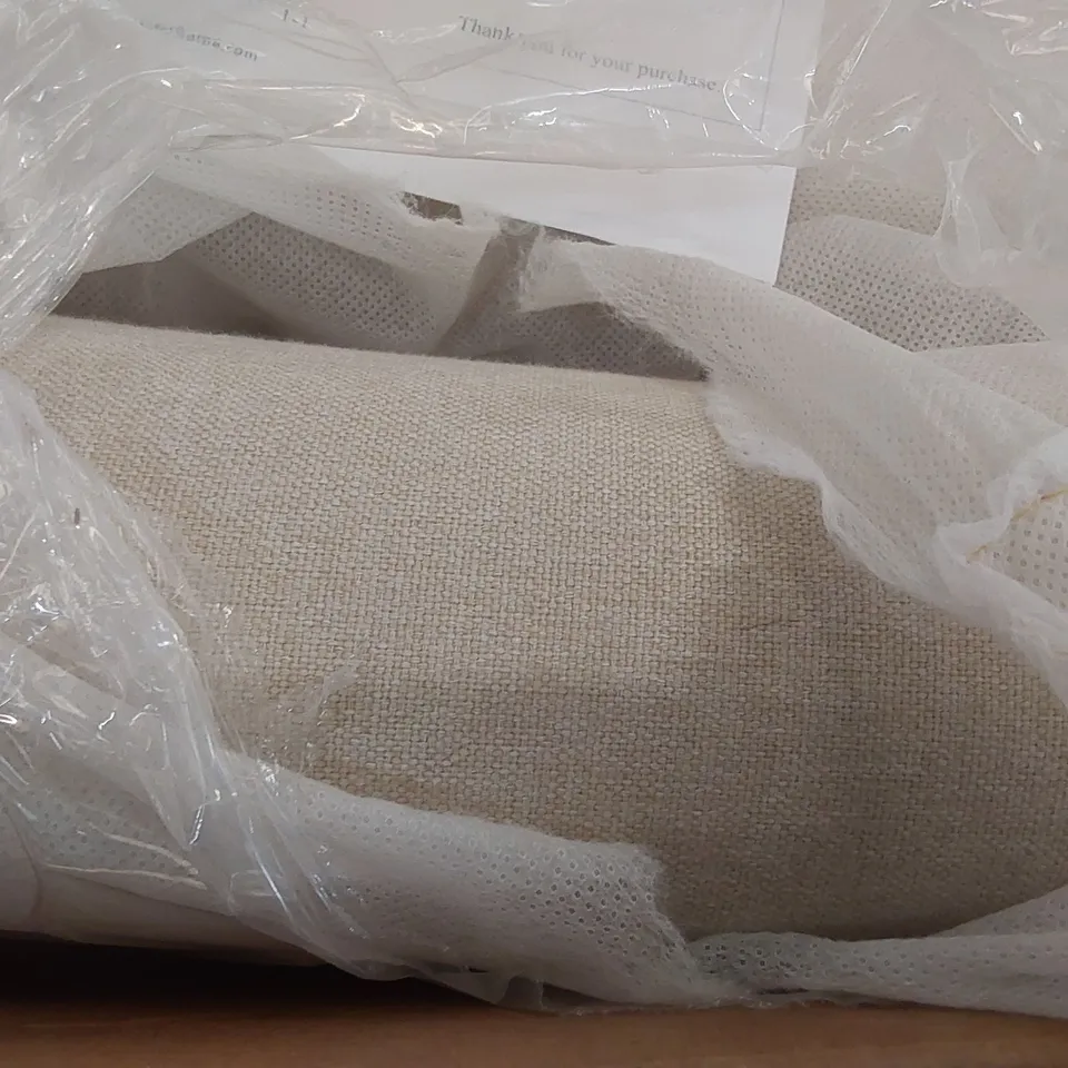 BOXED JENNIFER TAYLOR FABRIC UPHOLSTERED LOVESEAT - BEIGE (1 BOX)