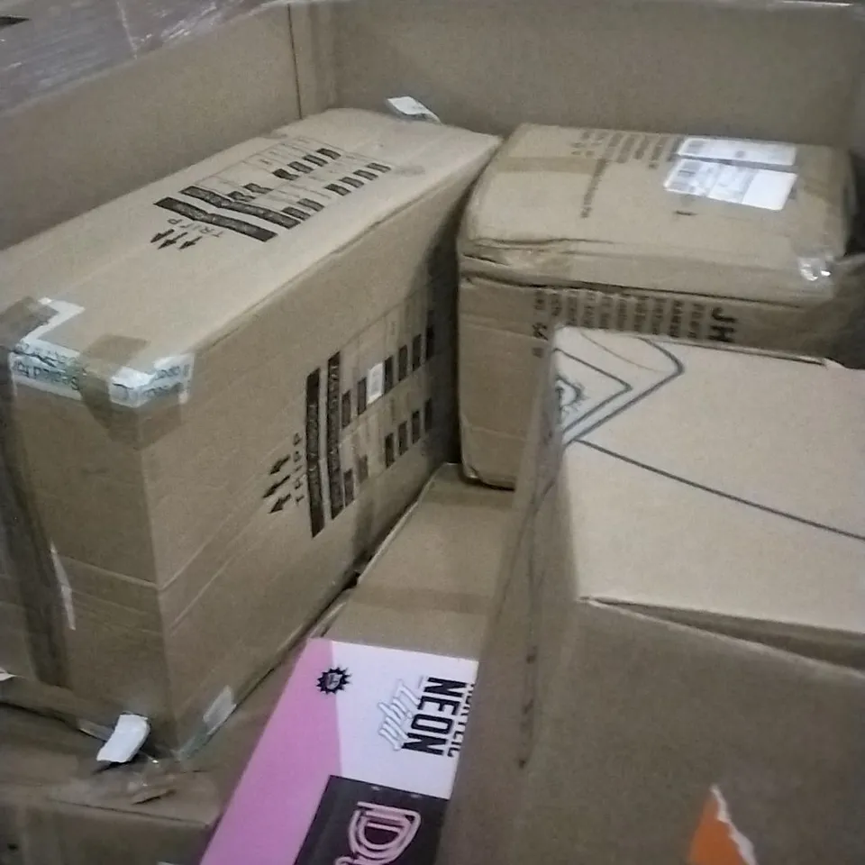 PALLET OF ASSORTED ITEMS INCLUDING MOLLY DOLLY DOLLS PRAM, 38F BRAS, BOX OF ASSORTED CD'S DVDS AND BOOKS, LUXURIOUS HOTEL DUVET AND HOOVER BREEZE EVO