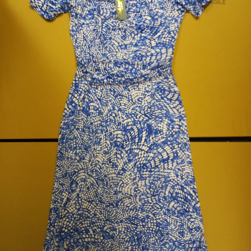 BRAND NEW RUTH LANGSFORD RUCHED DETAIL MIDI DRESS REGULAR SIZE 10