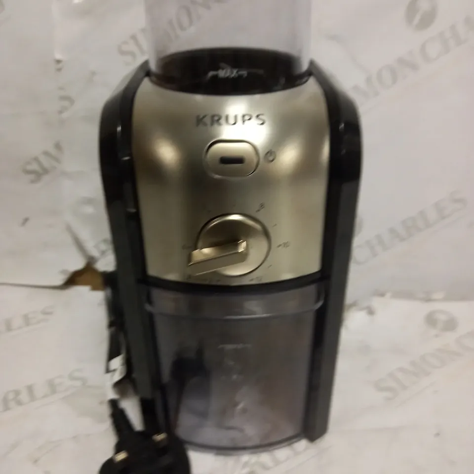 KRUPS EXPERT BURR GRINDER FOR COFFEE BEANS