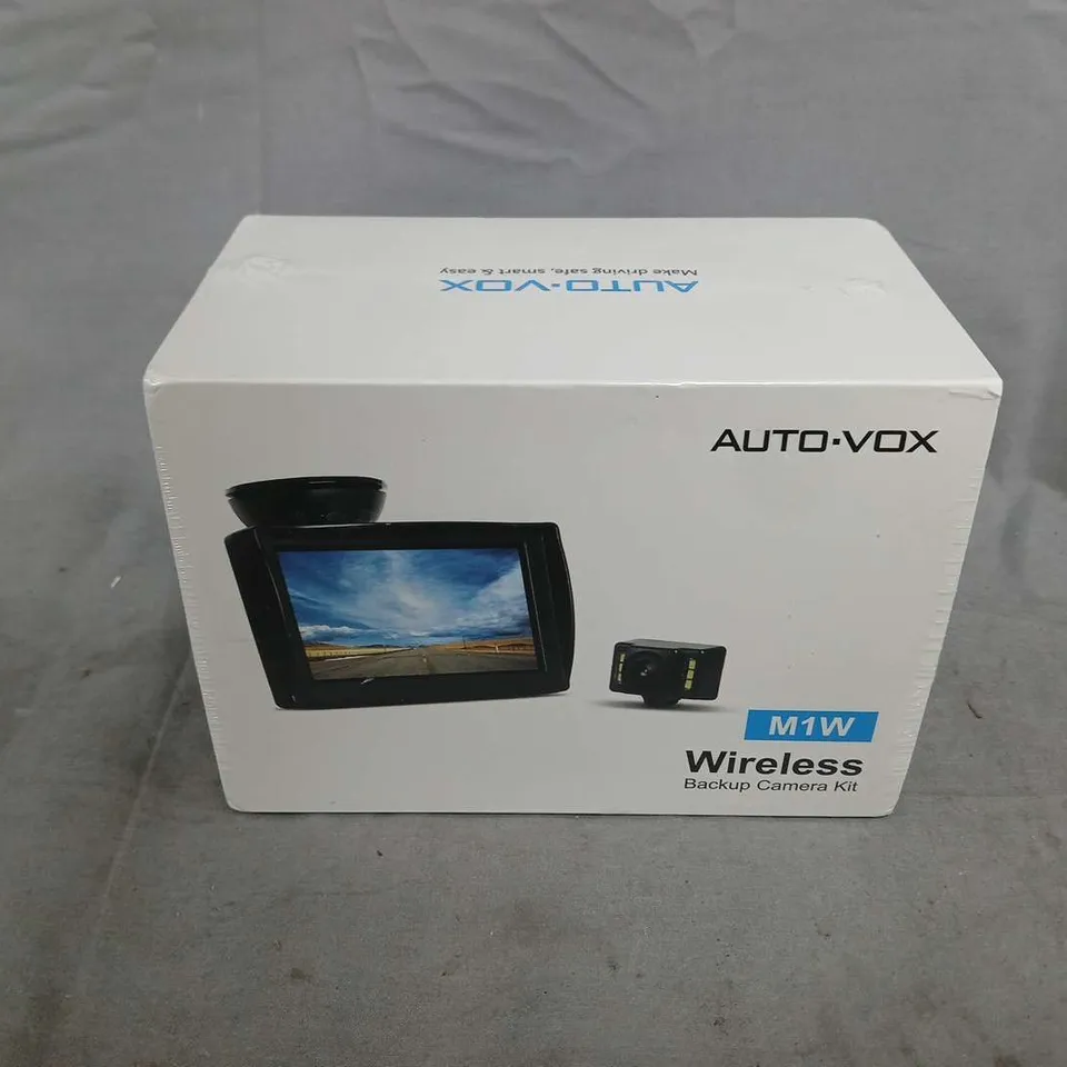 BOXED AND SEALED AUTO-VOX M1W WIRELESS BACKUP CAMERA KIT