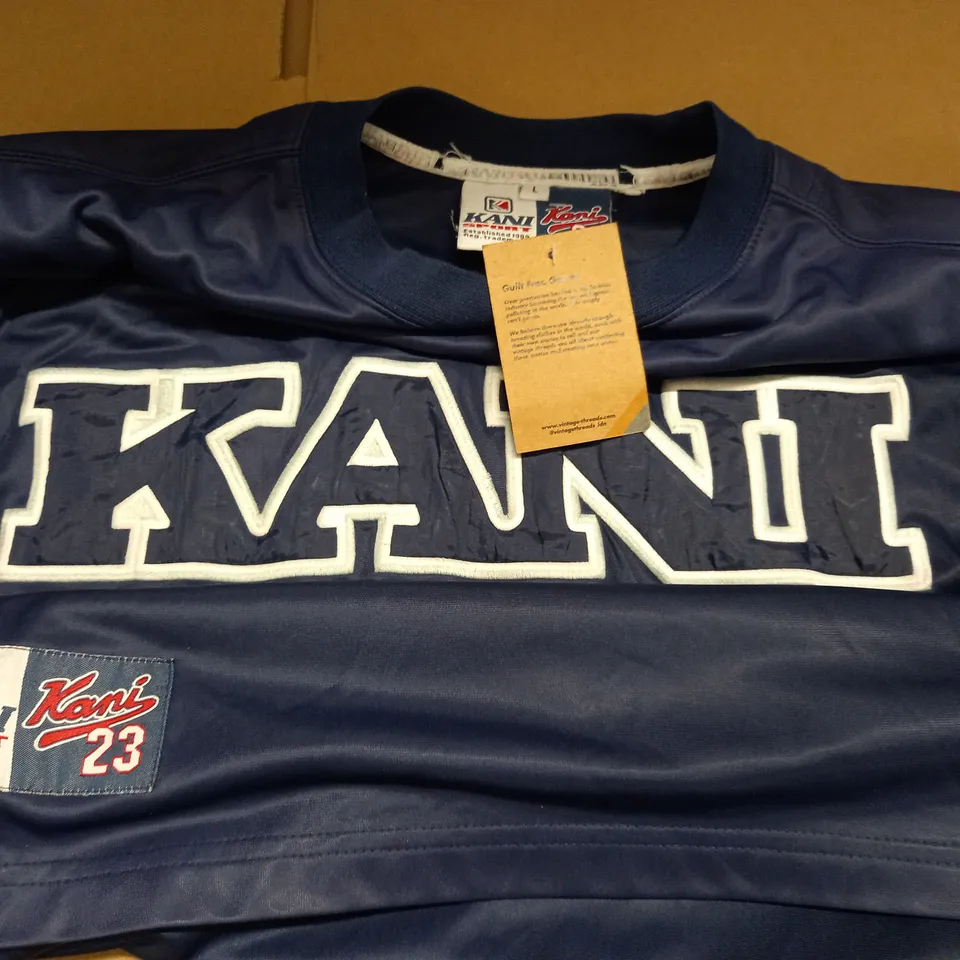 KARL KANI NAVY T-SHIRT - L