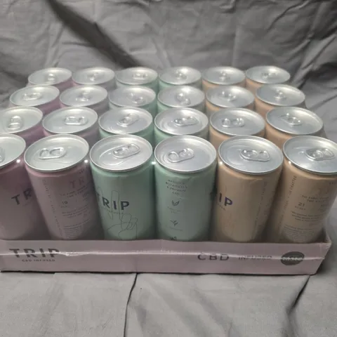 24 X TRIP CBD INFUSED DRINKS ASSORTMENT - 24 X 250ML