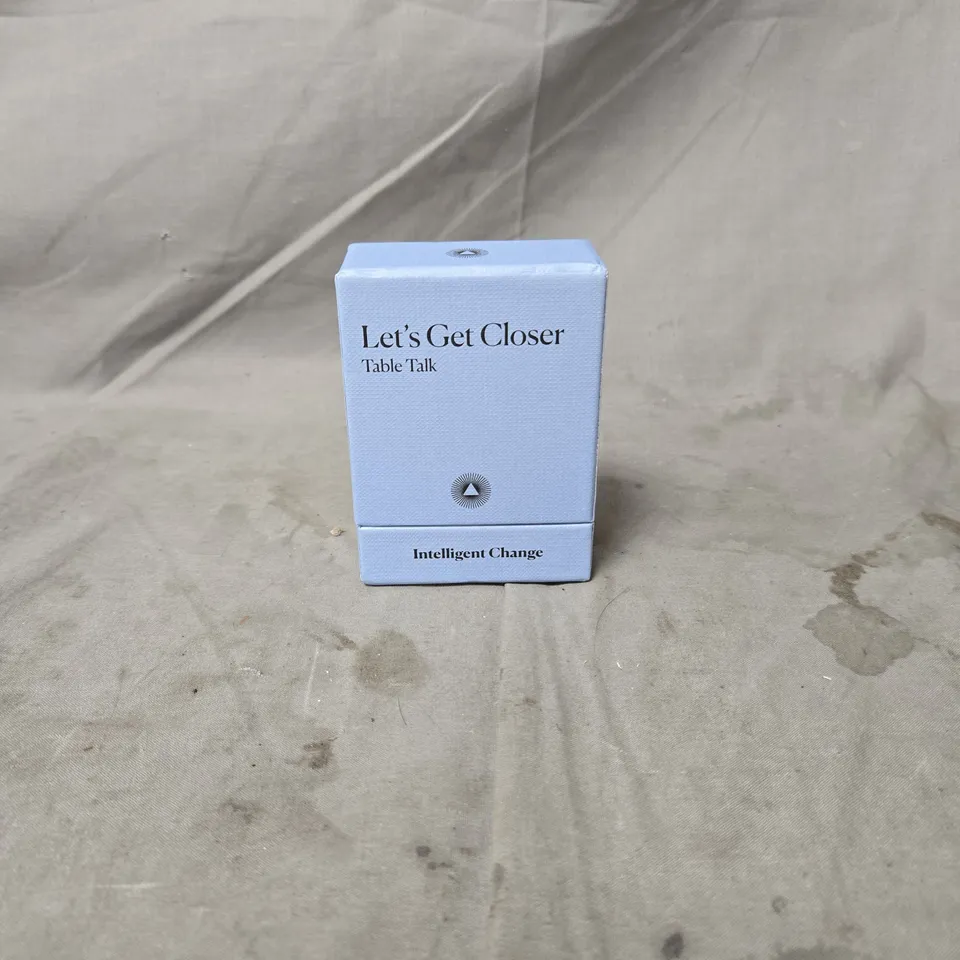 LET'S GET CLOSER TABLE TALK – 52 PROMPT CARDS (INTELLIGENT CHANGE)