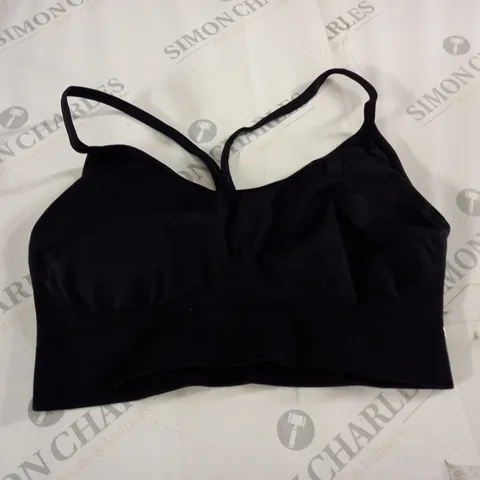 GYMSHARK BLACK SPORTS BRA - M