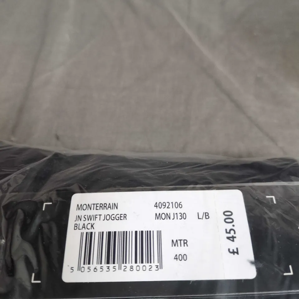 MONTERRAIN JN SWIFT JOGGER – BLACK - SIZE L BOYS