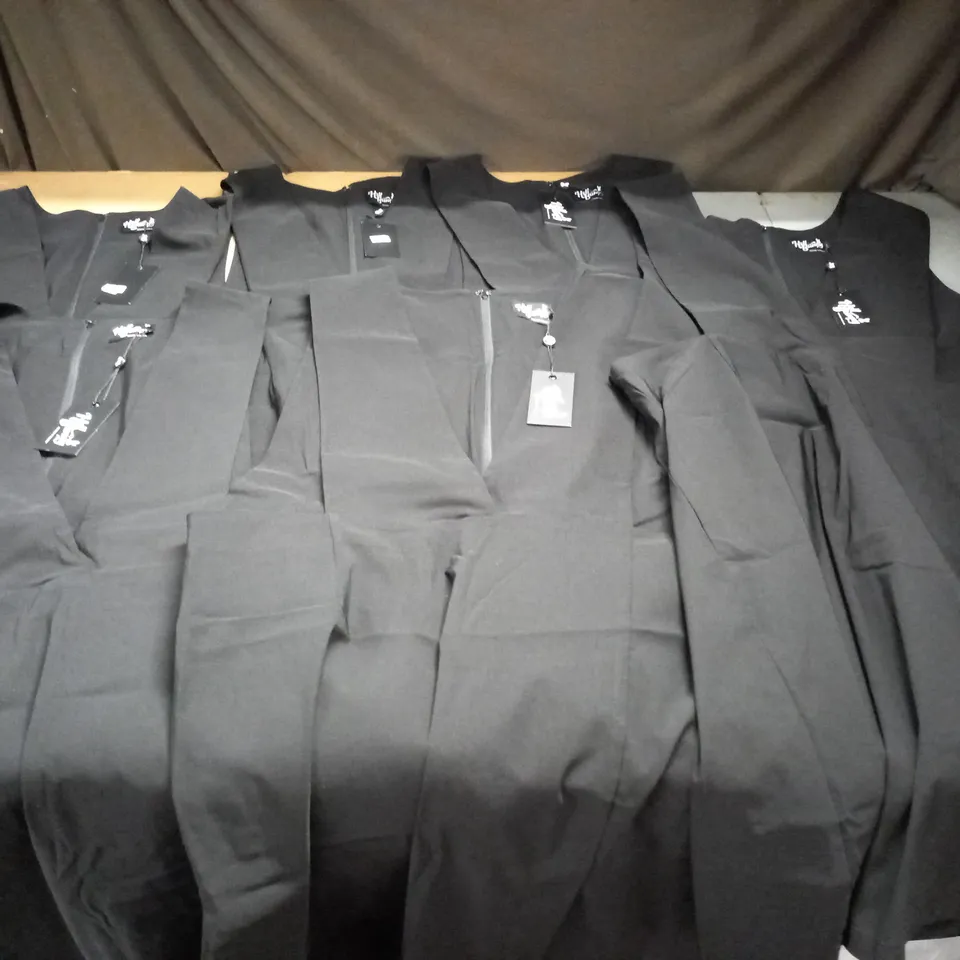 LOT OF 6 HELL BUNNY BLACK SLEEVELESS DRESSES - VARIOUS SIZES
