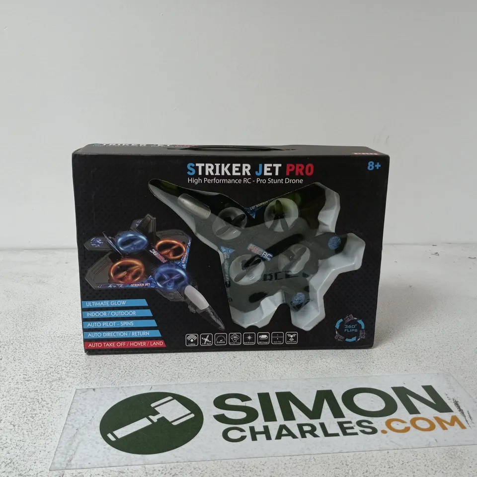 STRIKER JET PRO HIGH PERFORMANCE RC PRO STUNT DRONE AGES 8+