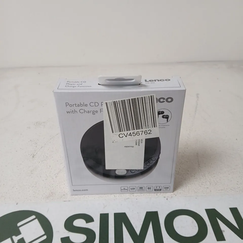 LENCO PORTABLE CD PLAYER WITH CHARGE FUNCTION