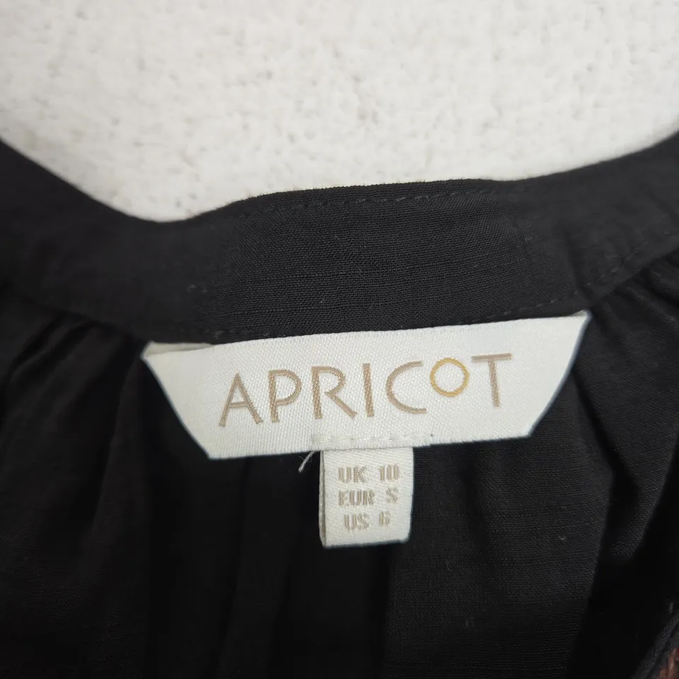 APRICOT WOMEN'S BLACK TOP WITH TASSEL TRIM, UK 10