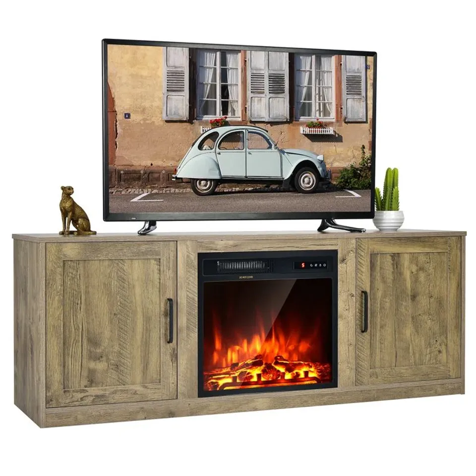 BOXED HARLEYSVILLE TV STAND FOR TVS UP TO 58" - NATURAL (1 BOX)