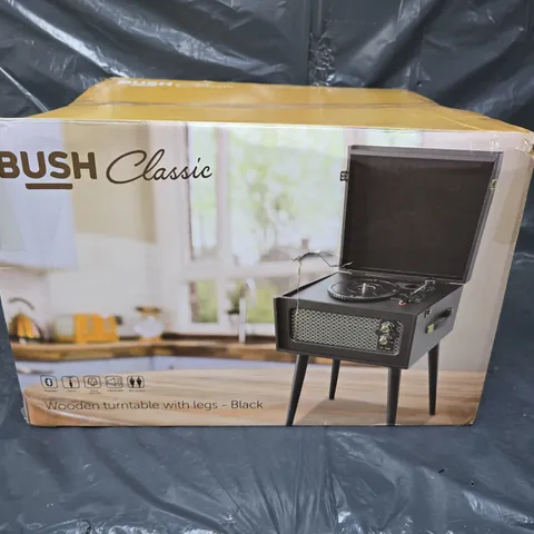 BUSH CLASSIC WOODEN TURNTABLE WITH LEGS