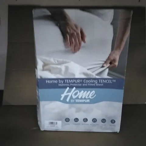 TEMPURE COOLING TENCEL MATTRESS PROTECTOR AND FITTED SHEET