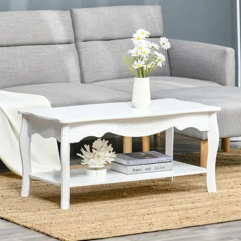BOXED JAZMIN COFFEE TABLE WITH STORAGE