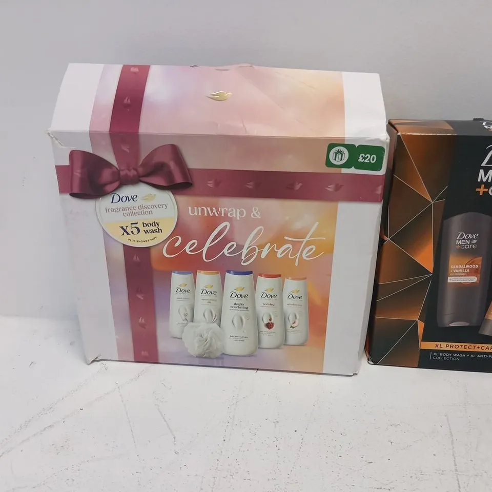 DOVE MEN+CARE GROOMING GIFT SETS (3 BOXES) WITH BLACK TRAVEL BAG