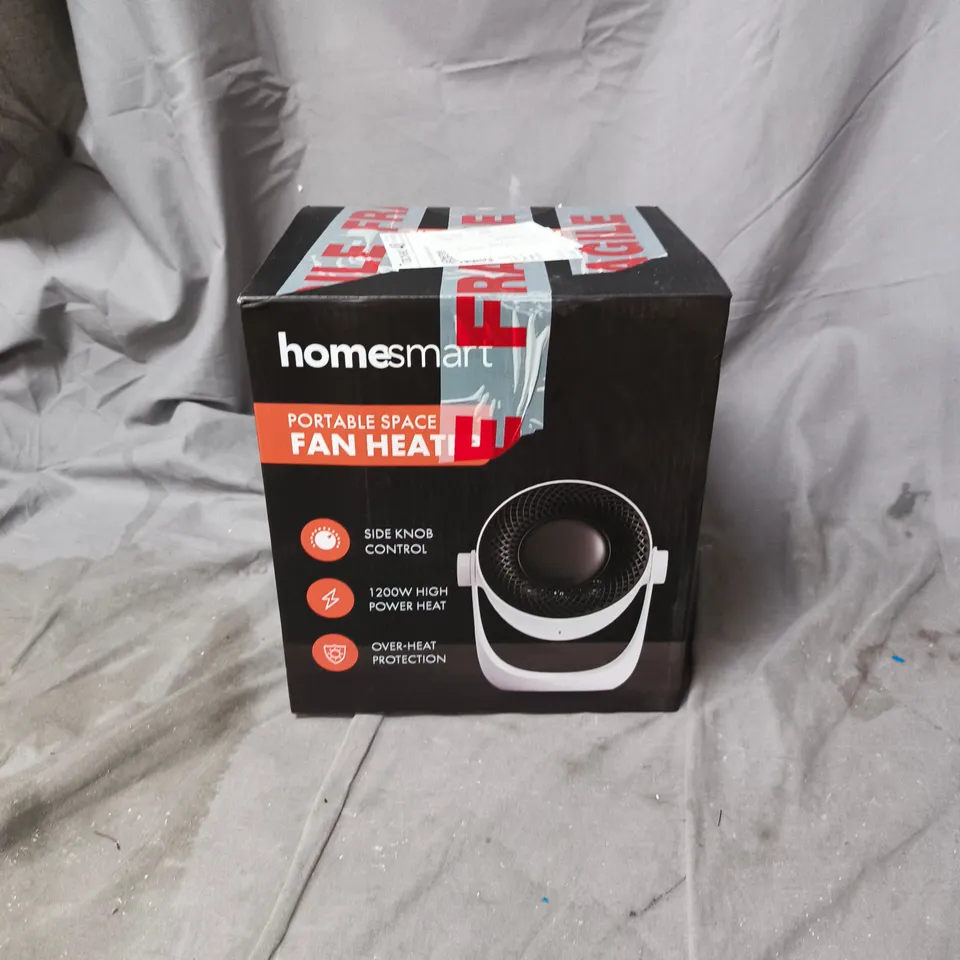 HOMESMART PORTABLE SPACE FAN HEATER – 1200W – BOXED