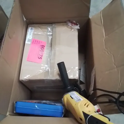 Box to contain assorted items to include;10pc double flaring pipe kit,angle grinder,