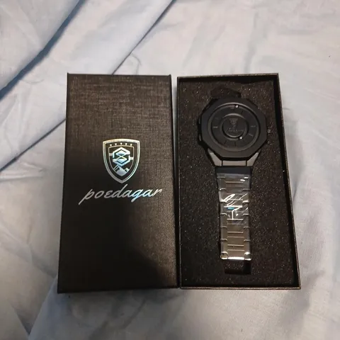 POEDAGAR WRISTWATCH IN BLACK PRESENTATION BOX – BOXED