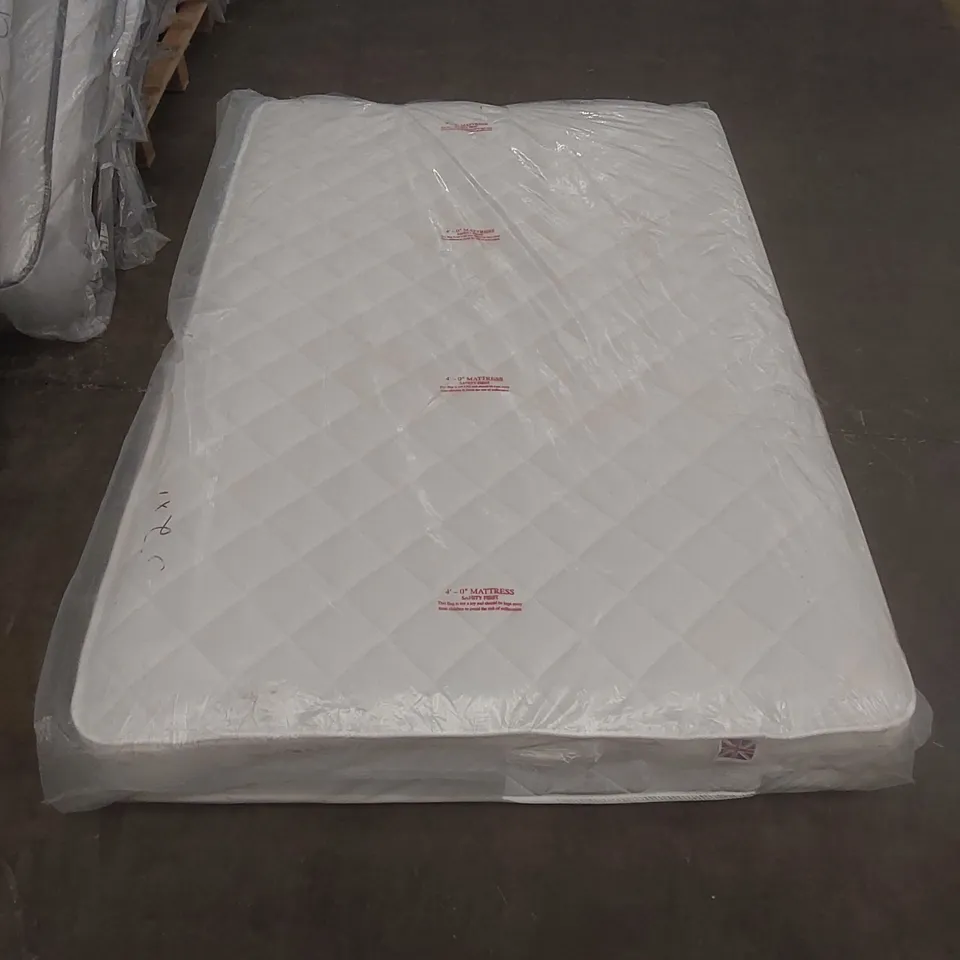 QUALITY BAGGED 120CM AIRSPRUNG MICRO QUILT SMALL DOUBLE MATTRESS