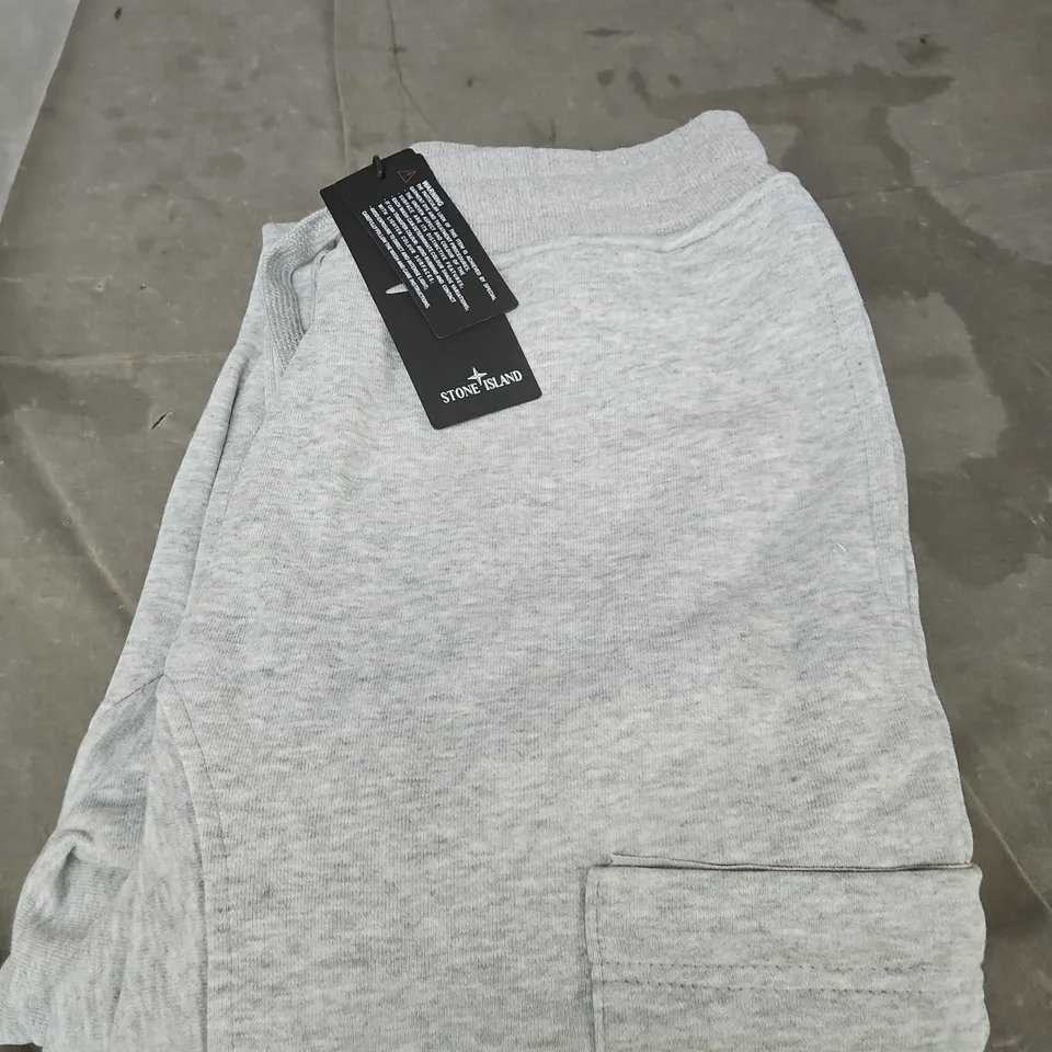 STONE ISLAND GREY SWEATPANTS – MEN'S SIZE M