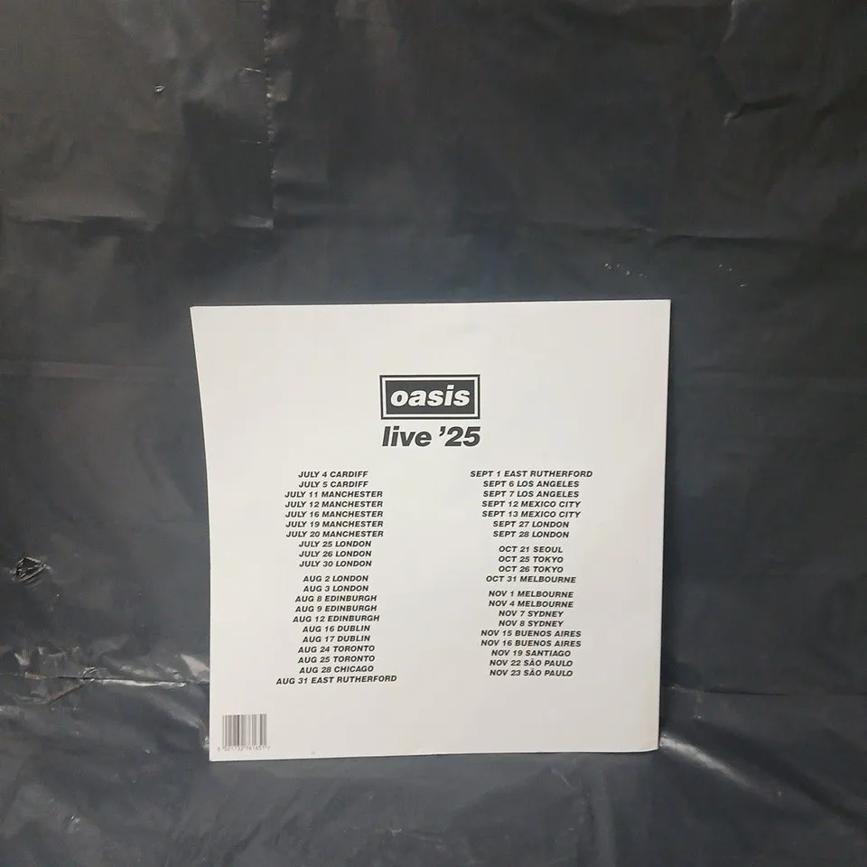 OASIS LIVE 25 OFFOICIAL PROGRAMME