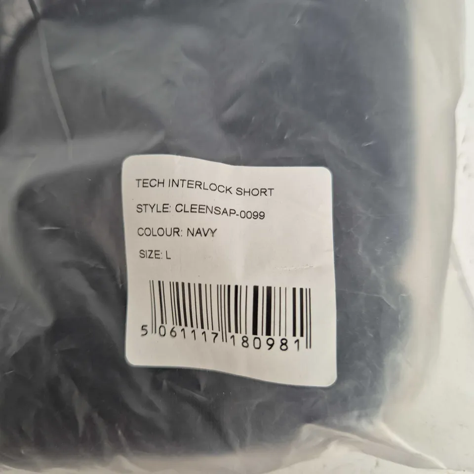 CLEENS TECH INTERLOCK SHORT – NAVY – SIZE L