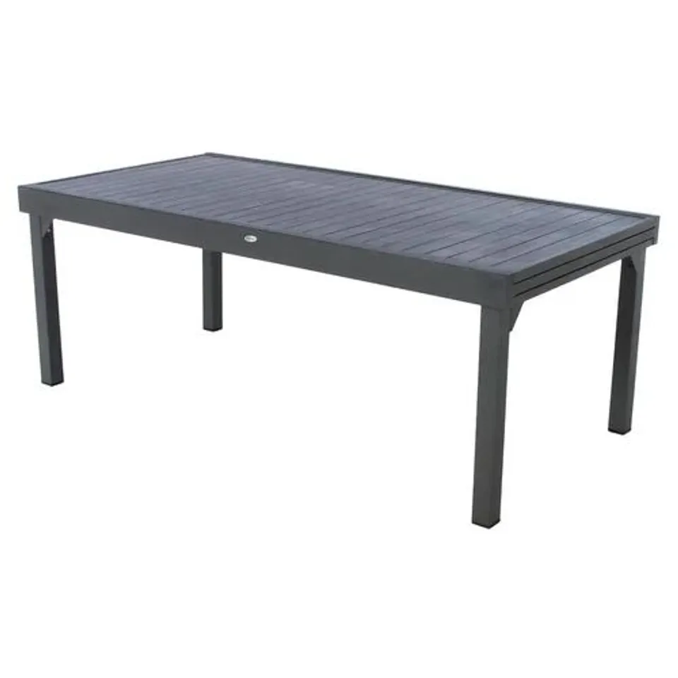 BOXED EVELINA EXTENDABLE ALUMINIUM DINING TABLE
