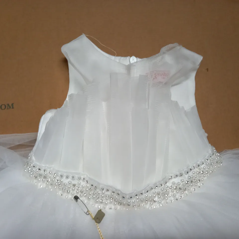 FESTIY OCEAN BLUE FLOWER GIRL/OCCASIONAL DRESS - SIZE UNKNOWN