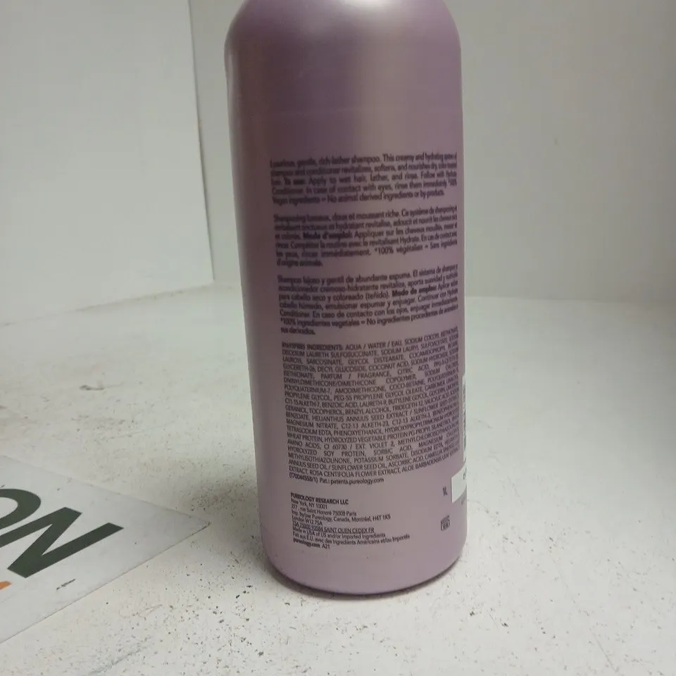 PUREOLOGY HYDRATE SHAMPOO – 1L – COLOUR CARE