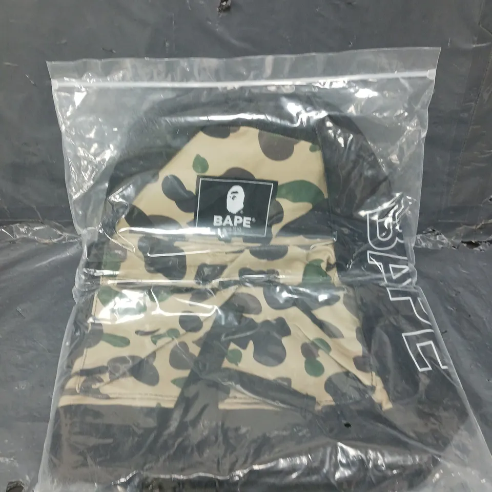 A BATHING APE CAMO DESIGN BACKPACK