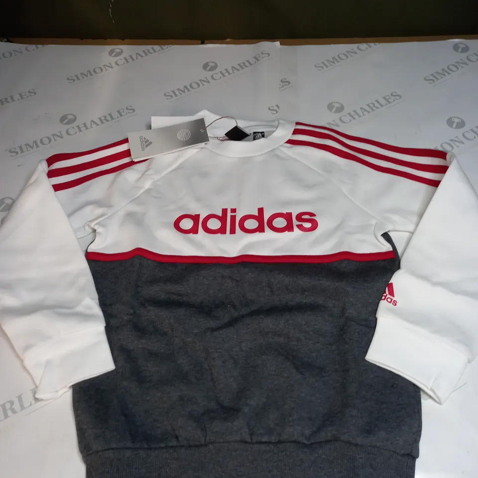ADIDAS LOGO PRINT SWEATSHIRT SIZE 6-7 YEARS