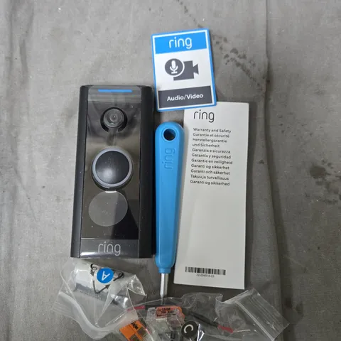 RING VIDEO DOORBELL WIRED - BLACK