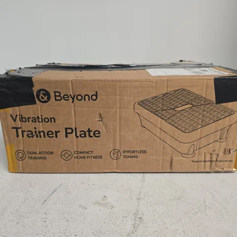 VIBRATION TRAINER PLATE – & BEYOND (BOXED) – FITNESS EQUIPMENT
