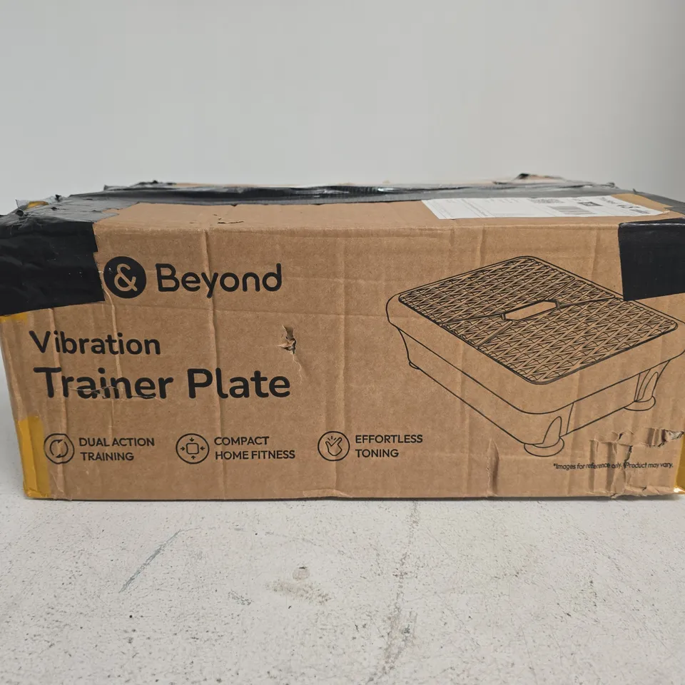 VIBRATION TRAINER PLATE – & BEYOND (BOXED) – FITNESS EQUIPMENT