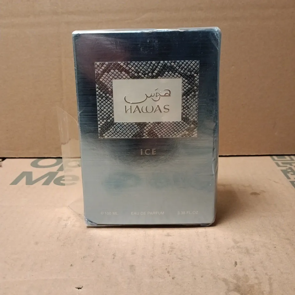 BOXED AND SEALED HAWAS ICE EAU DE PARFUM 100ML