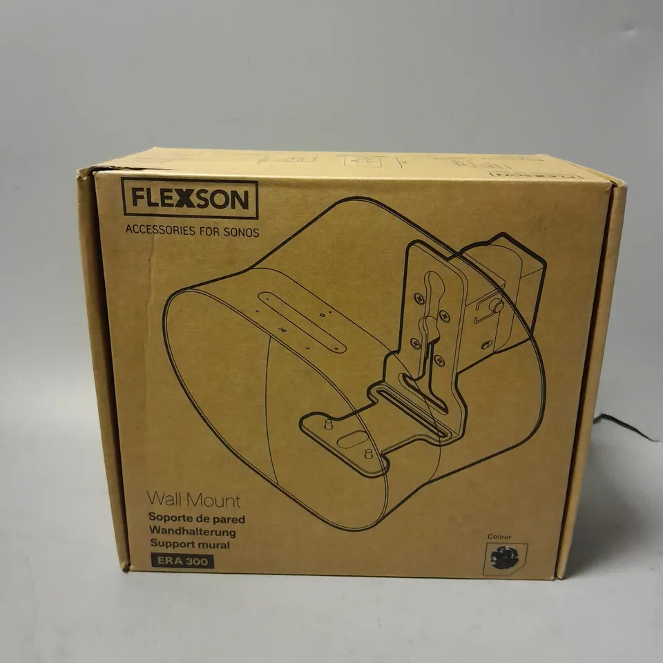 BOXED FLEXSON WALL MOUNT ERA300 - SINGLE IN BLACK