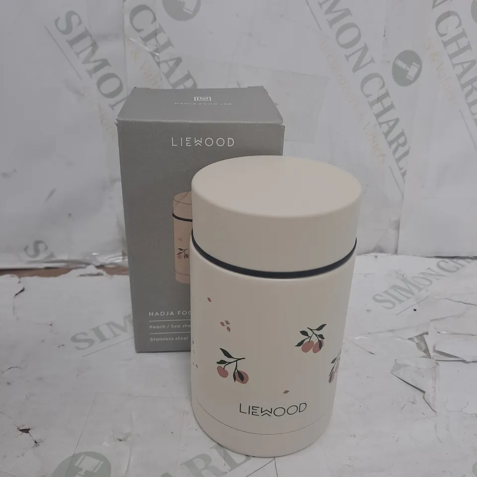 LIEWOOD NADJA FOOD JAR - PEACH - SEASHELL MIX