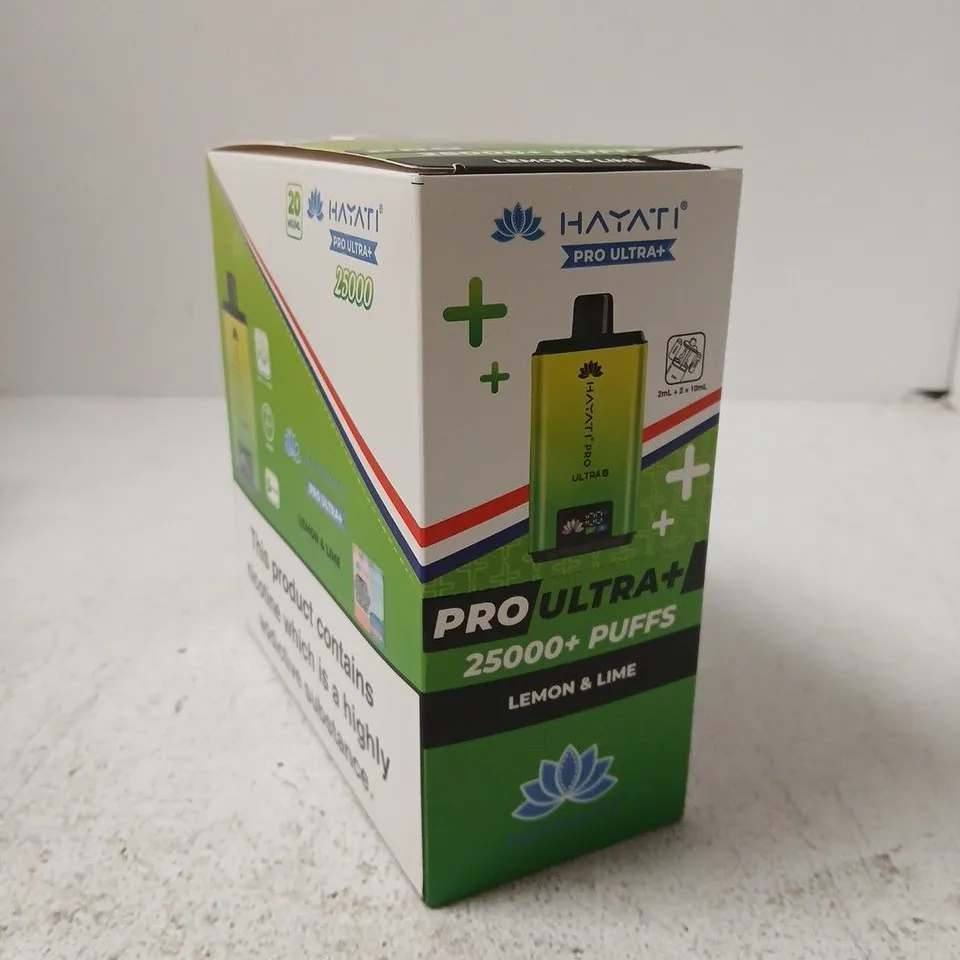 HAYATI PRO ULTRA+ VAPE KIT – LEMON & LIME - BOX OF 5