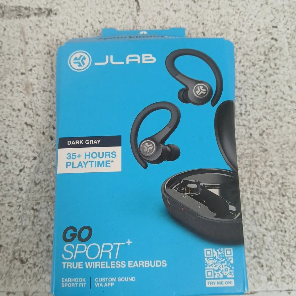 JLAB GO SPORT+ TRUE WIRELESS EARBUDS – DARK GRAY